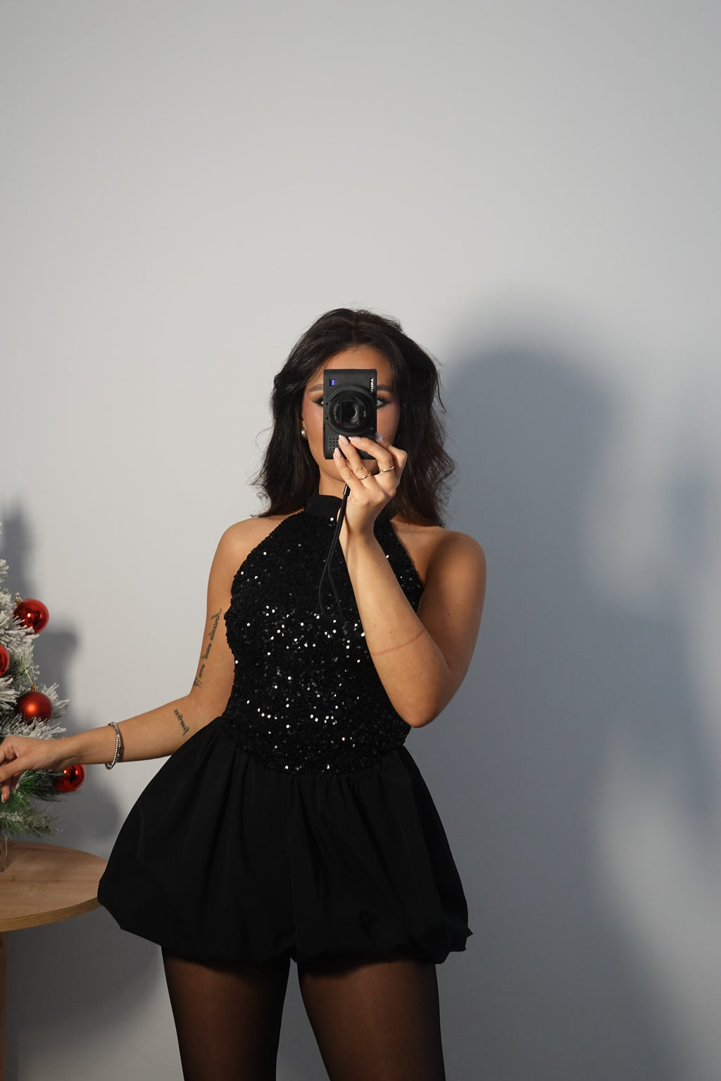 Vestido Lentejuela Halter