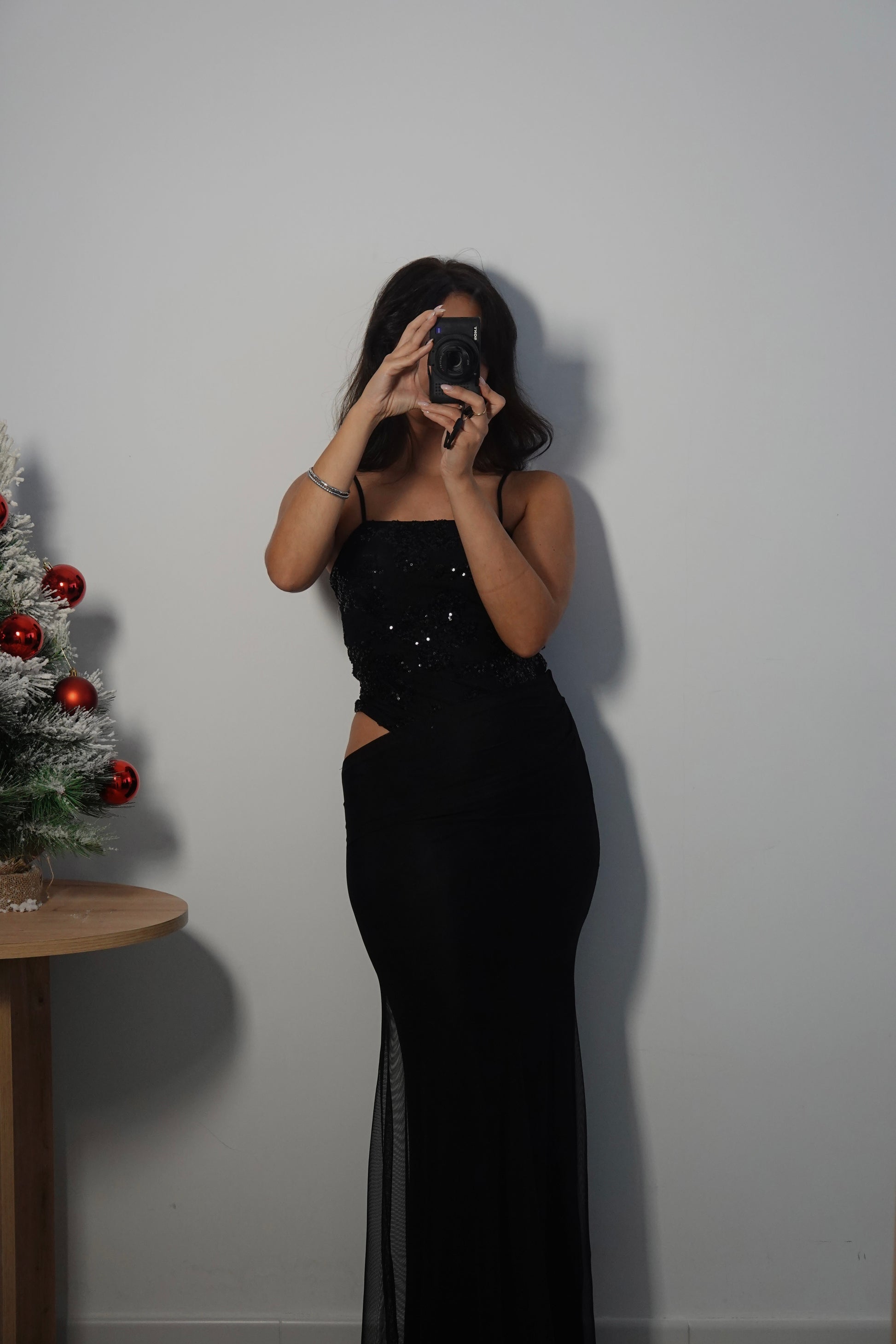 Cuerpo Brillos con falda - Negro