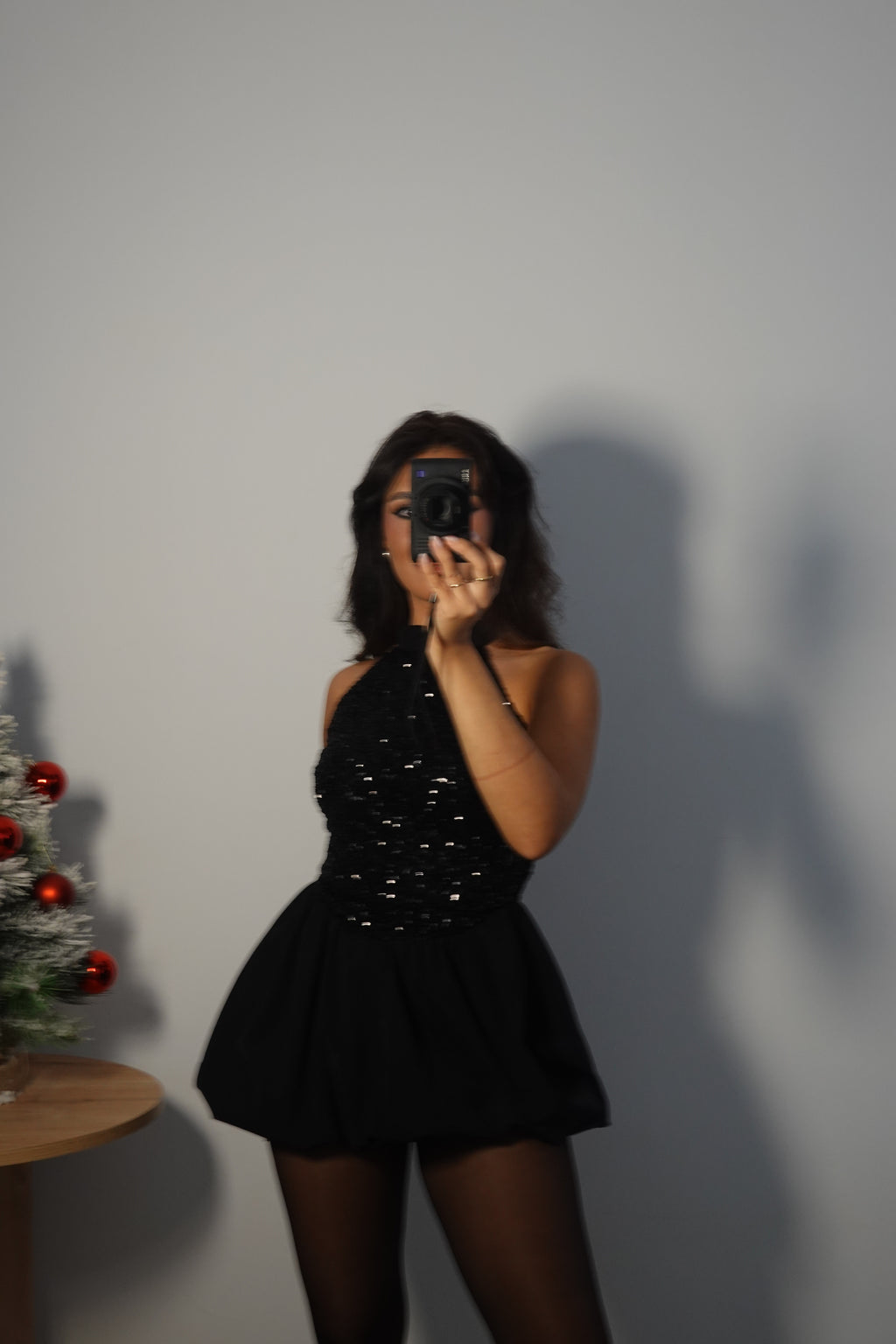 Vestido Lentejuela Halter