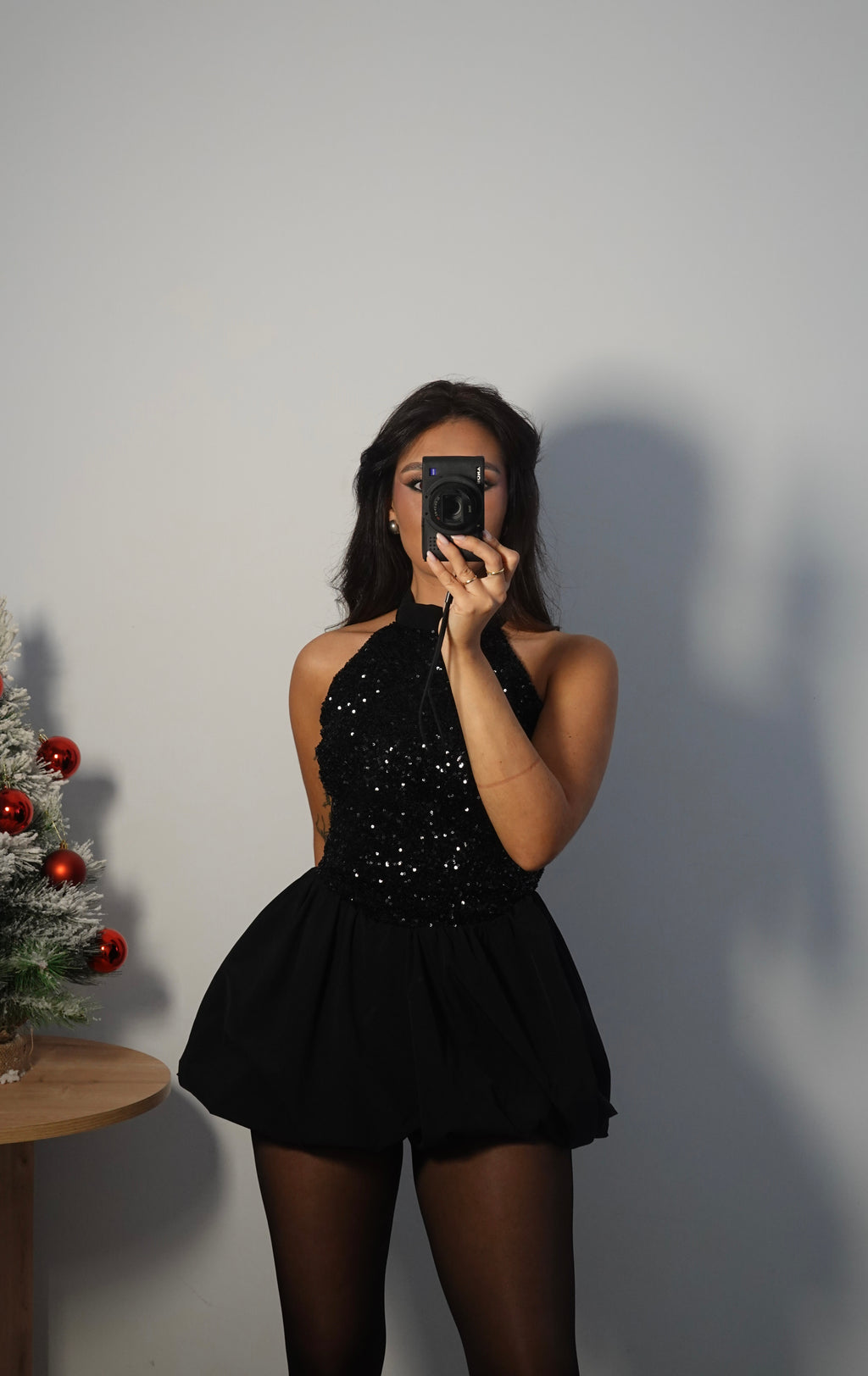 Vestido Lentejuela Halter