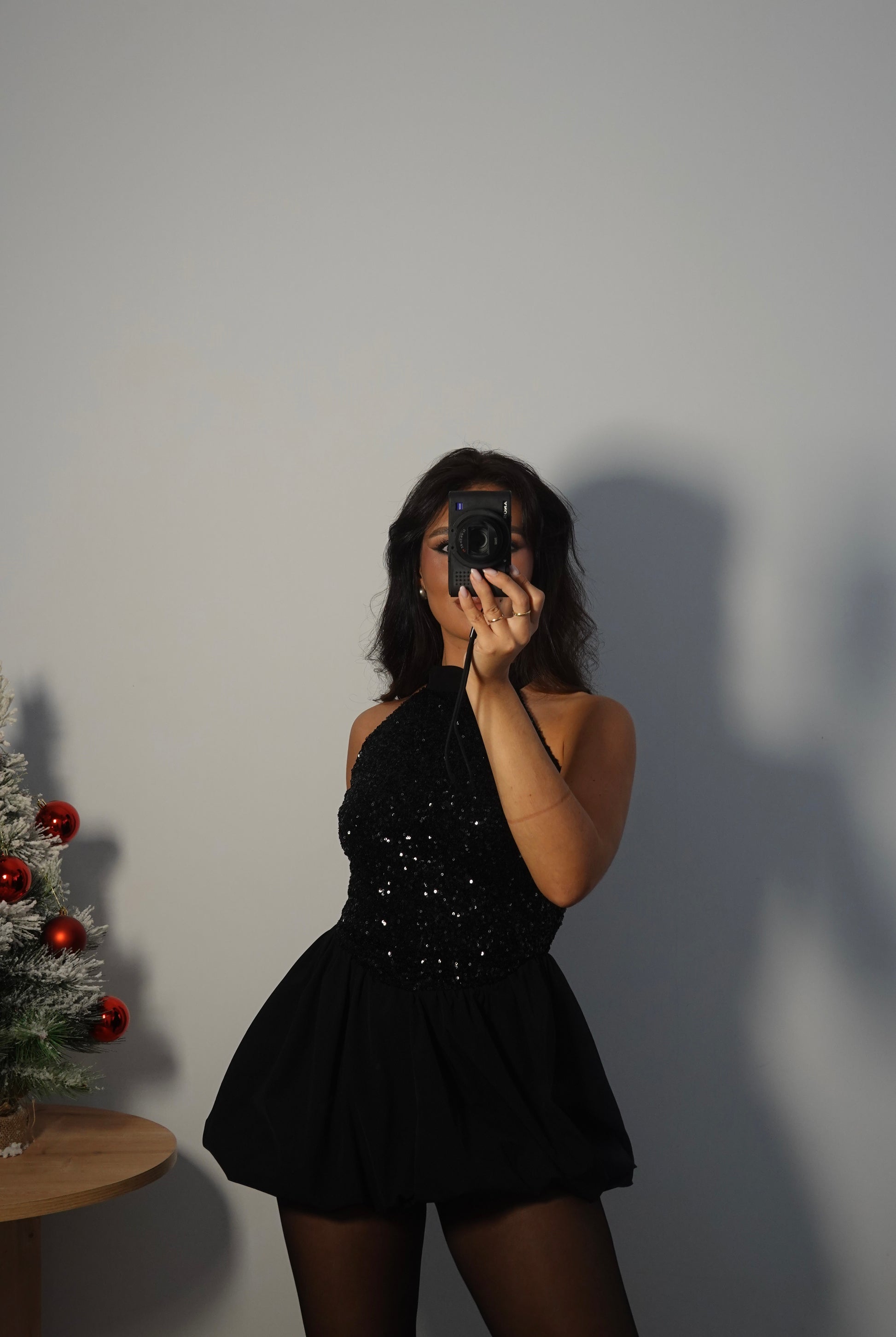 Vestido Lentejuela Halter