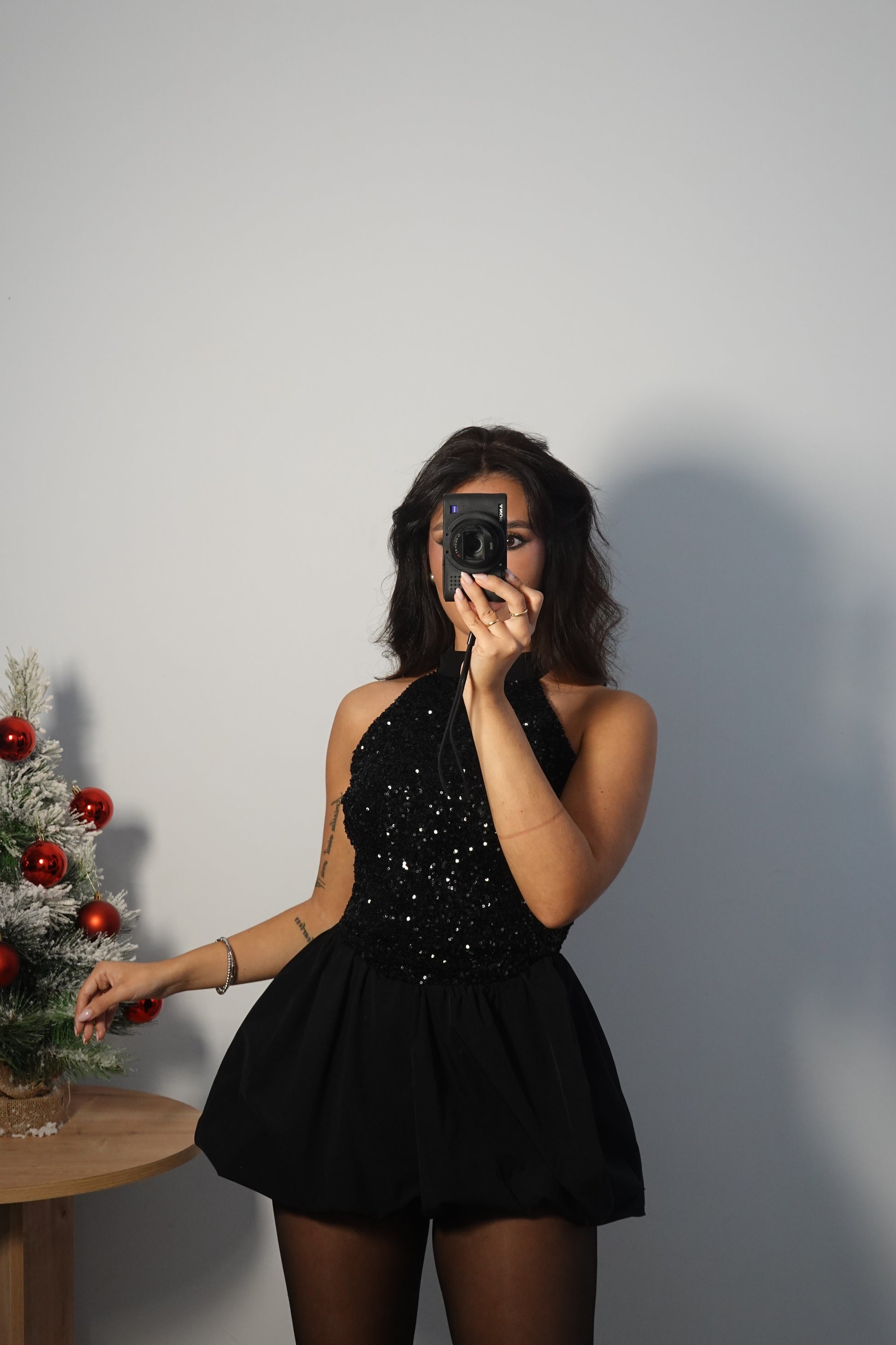 Vestido Lentejuela Halter