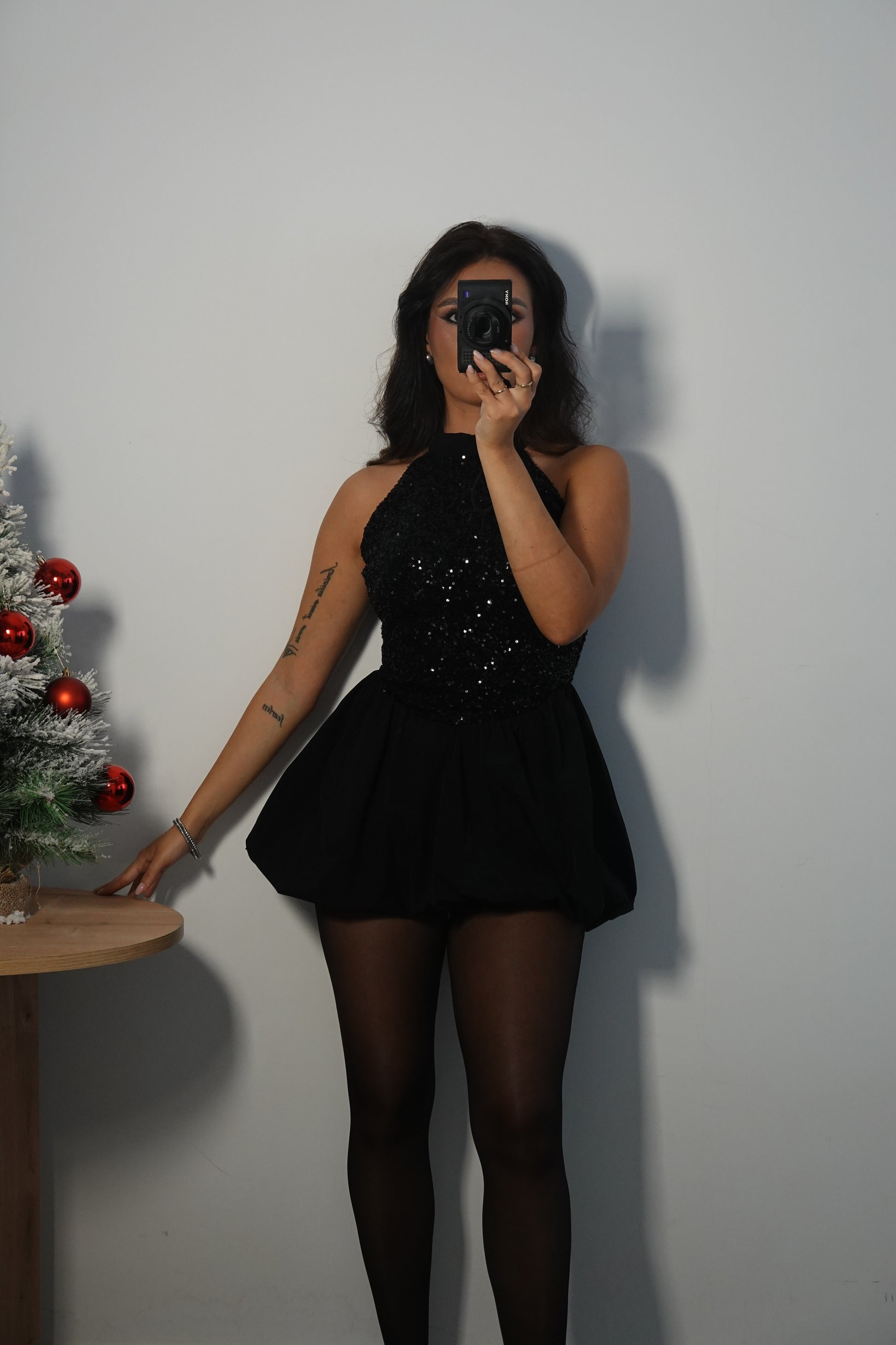 Vestido Lentejuela Halter