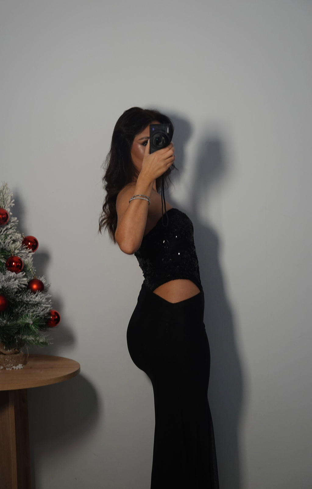 Cuerpo Brillos con falda - Negro