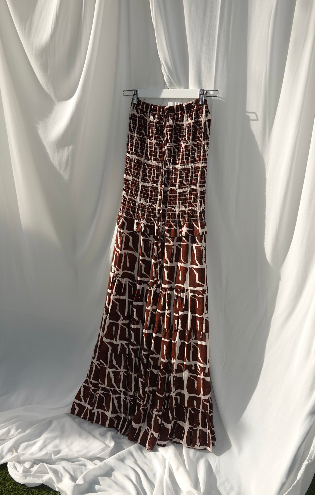 VESTIDO ESTAMPADO LUA MARRON