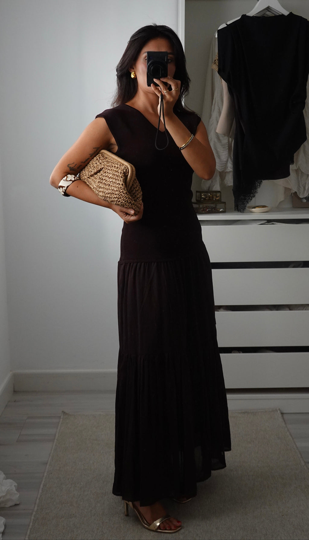 Vestido Punto Marrón Chocolate