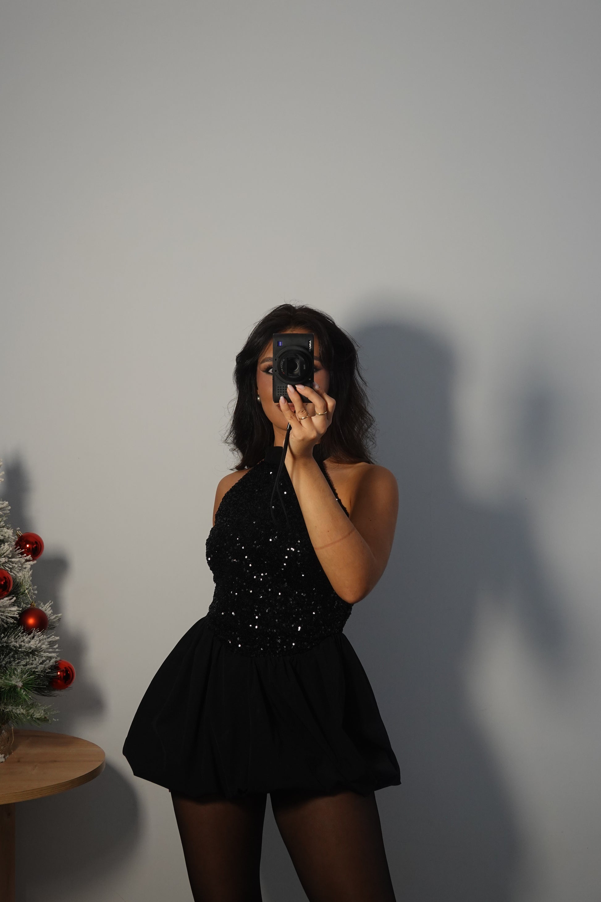 Vestido Lentejuela Halter