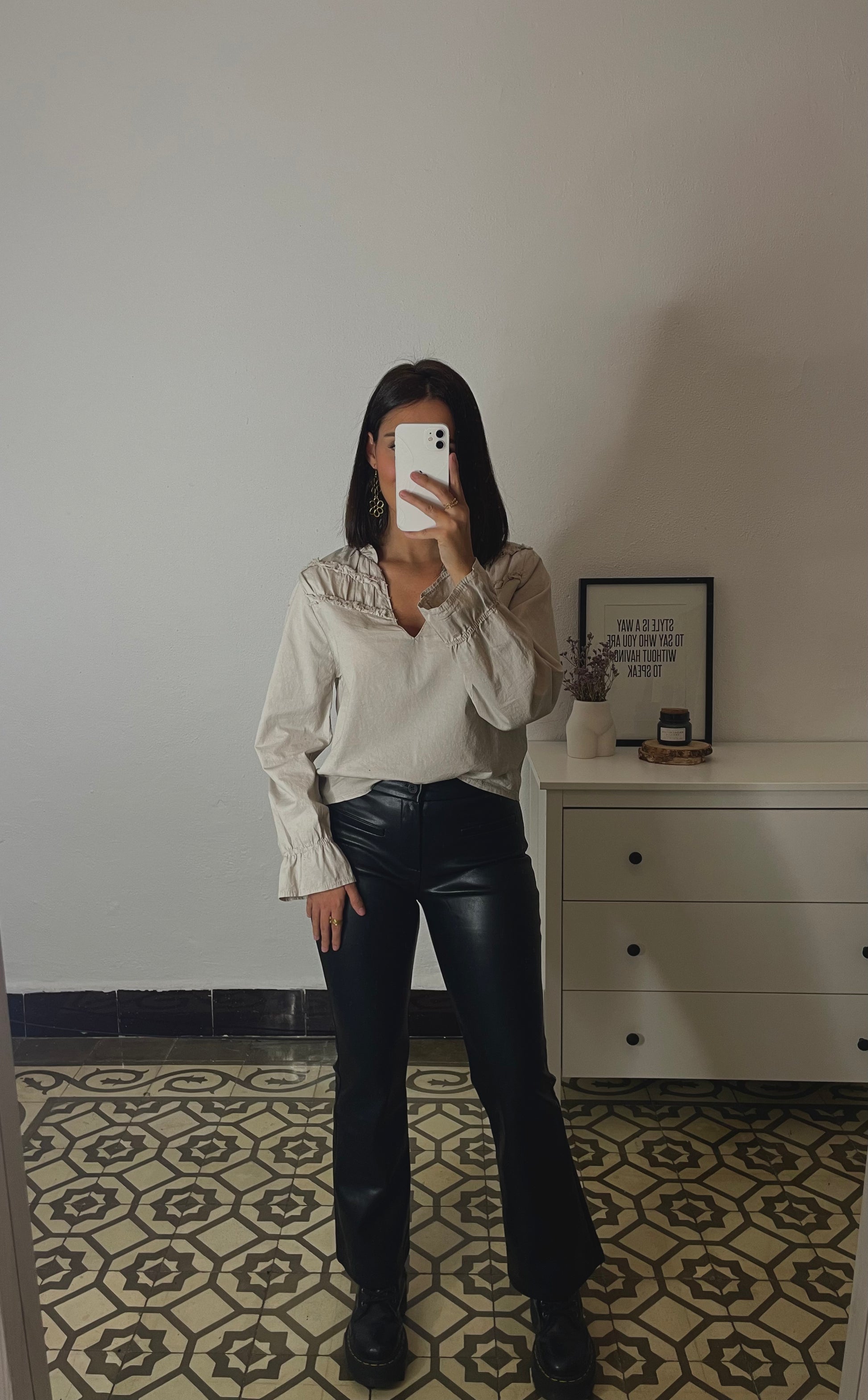 Pantalón Flare Polipiel