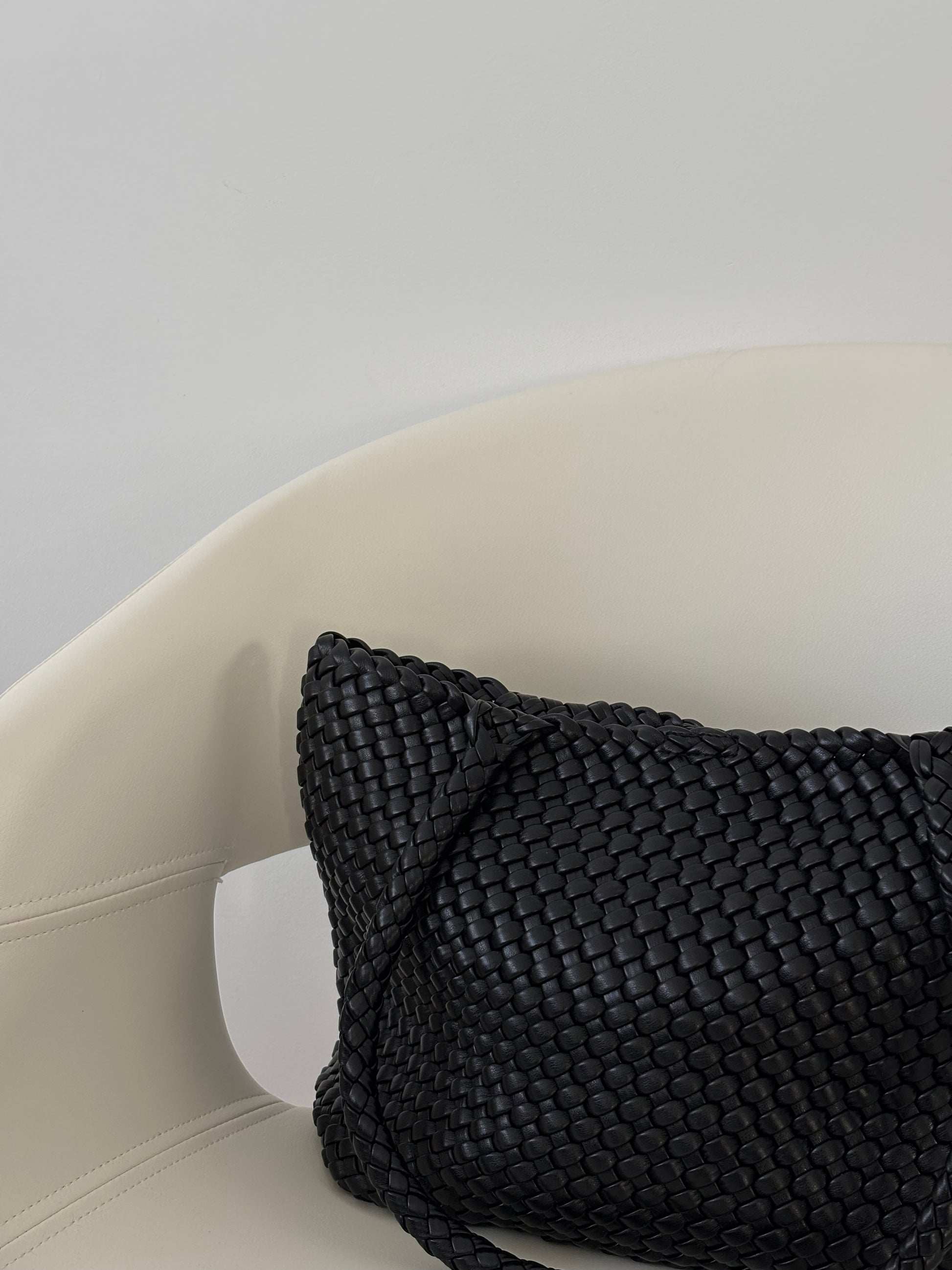 Bolso Trenzado Negro