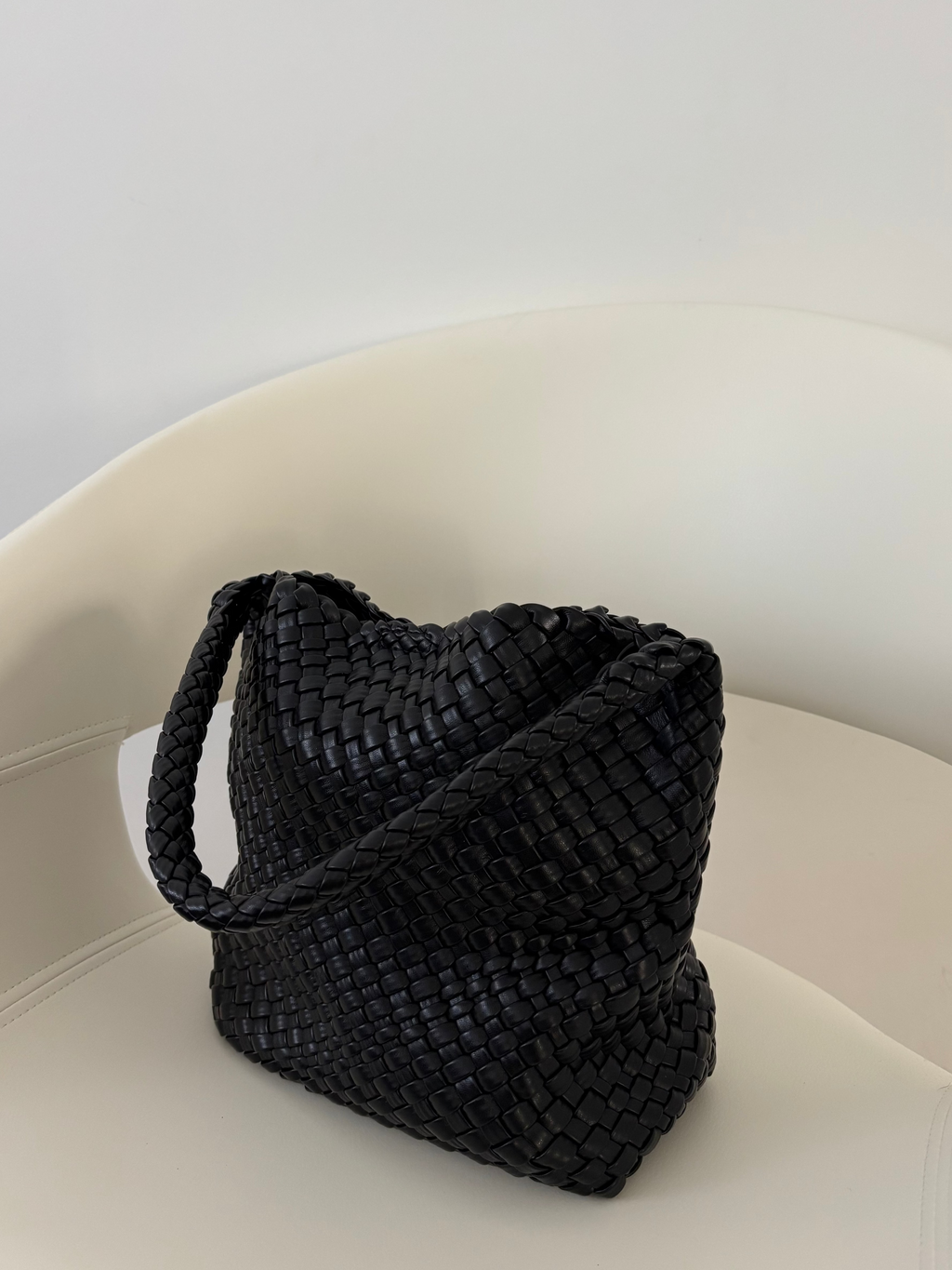 Bolso Trenzado Negro