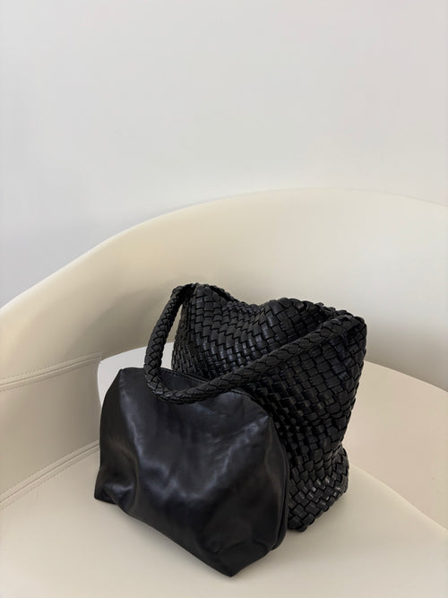 Bolso Trenzado Negro
